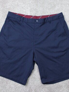 Puma Shorts Mens 36 Blue Volition Cargo Golf Polyester Flat Front Athletic